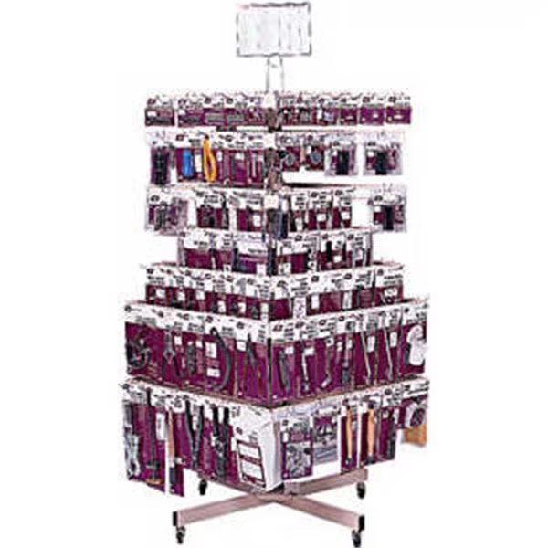 177PC 4-sided Asst Tools Spinner Rack, Lisle, Mfr#: 47120